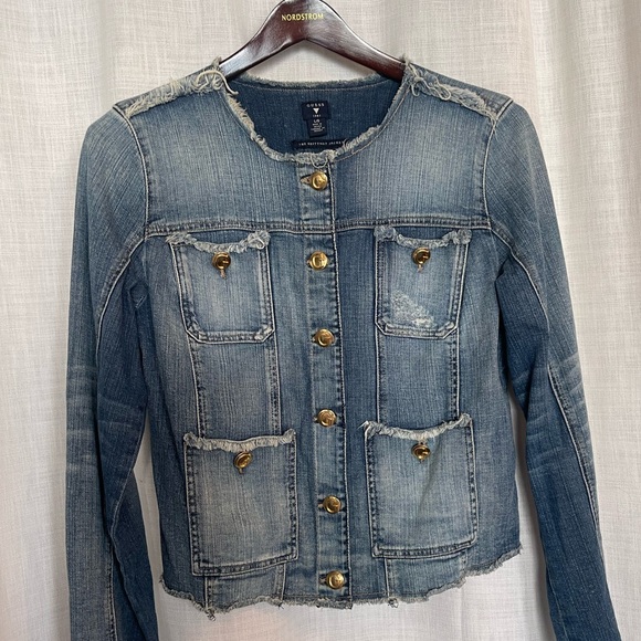 Guess Bomber Jean Jacket - Picture 8 of 8